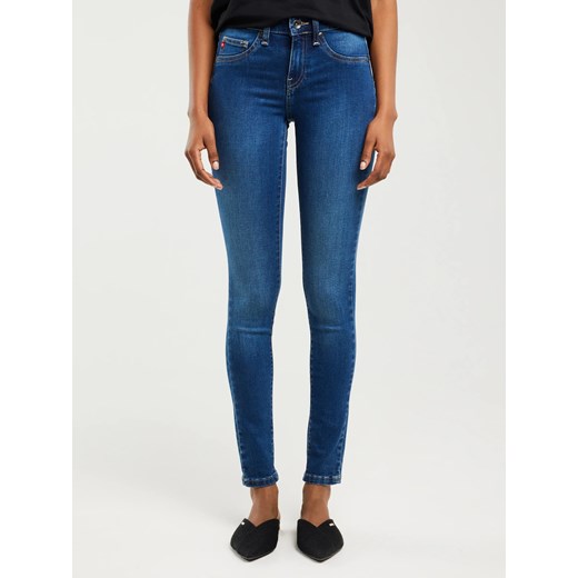 Jeansy damskie super skinny niebieskie Destiny 358 ze sklepu Big Star w kategorii Jeansy damskie - zdjęcie 183769061