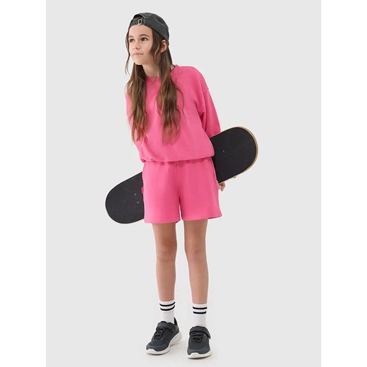 4F Szorty dresowe w kolorze różowym 158 wyprzedaż Limango Polska