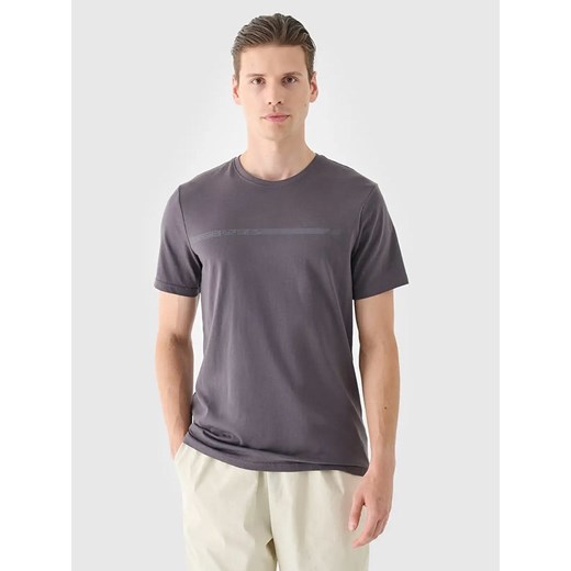 4F Koszulka w kolorze szarym ze sklepu Limango Polska w kategorii T-shirty męskie - zdjęcie 183770244