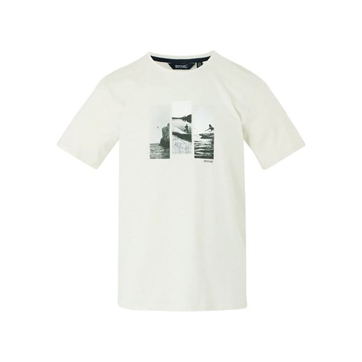 T-shirt męski biały Regatta na wiosnę