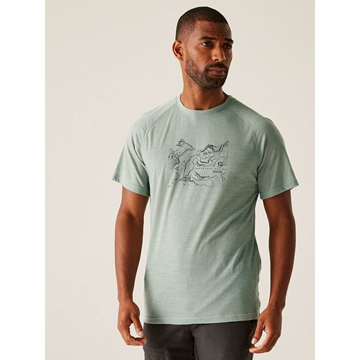 Regatta Koszulka funkcyjna &quot;Escade&quot; w kolorze zielonym ze sklepu Limango Polska w kategorii T-shirty męskie - zdjęcie 183771153