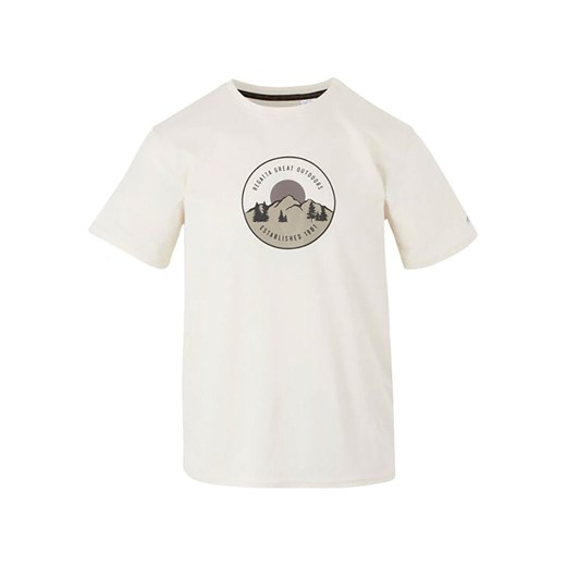 T-shirt męski Regatta na wiosnę sportowy biały z krótkim rękawem