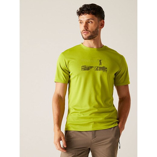 Regatta Koszulka &quot;Fingal IX&quot; w kolorze zielonym do biegania ze sklepu Limango Polska w kategorii T-shirty męskie - zdjęcie 183771184
