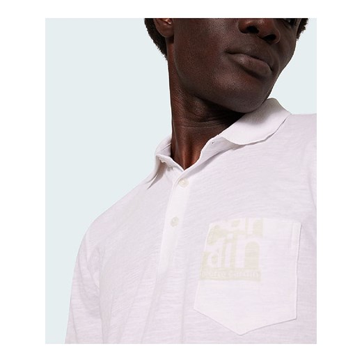 T-shirt męski biały Pierre Cardin z krótkim rękawem 