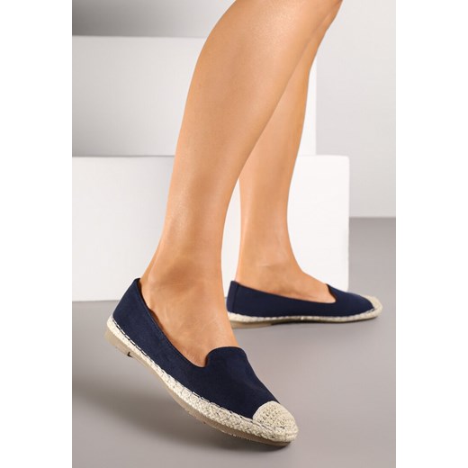 Espadryle damskie Renee z tkaniny na lato płaskie