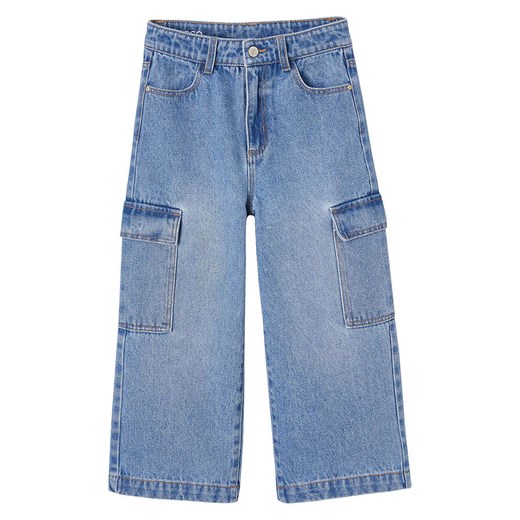 vertbaudet Dżinsy - Regular fit - w kolorze niebieskim ze sklepu Limango Polska w kategorii Spodnie dziewczęce - zdjęcie 183773242