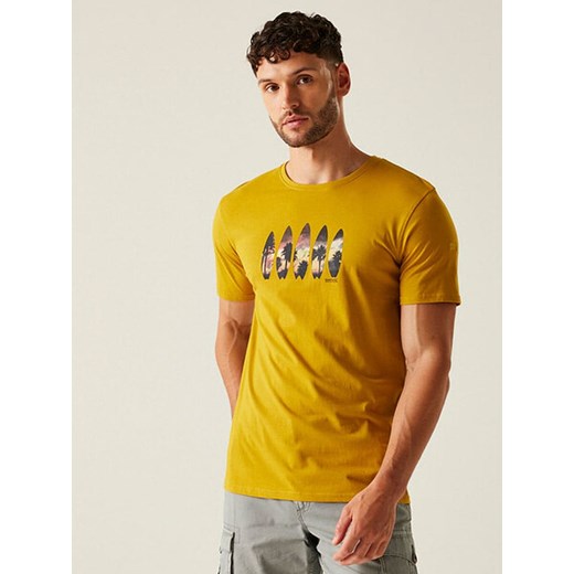 Regatta Koszulka &quot;Cline IX&quot; w kolorze żółtym ze sklepu Limango Polska w kategorii T-shirty męskie - zdjęcie 183773491