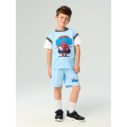 Sinsay - Komplet dzianinowy Marvel - błękitny Sinsay 98 (2-3 l) Sinsay