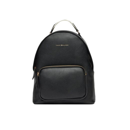 Plecak Tommy Hilfiger Th Logotape Backpack AW0AW17471 Czarny ze sklepu eobuwie.pl w kategorii Plecaki - zdjęcie 183775301