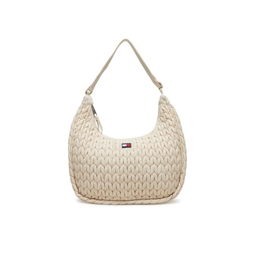 Torebka Tommy Jeans Tjw Urban Large Quilted AW0AW17929 Beżowy ze sklepu eobuwie.pl w kategorii Torby Shopper bag - zdjęcie 183775313