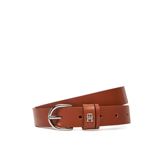 Pasek Damski Tommy Hilfiger Essential Effortless 2.5 Sv AW0AW17279 Brązowy ze sklepu eobuwie.pl w kategorii Paski damskie - zdjęcie 183775381