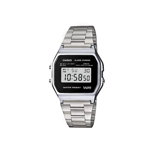 Zegarek Casio Vintage A158WEA-1EF Srebrny ze sklepu eobuwie.pl w kategorii Zegarki - zdjęcie 183775392