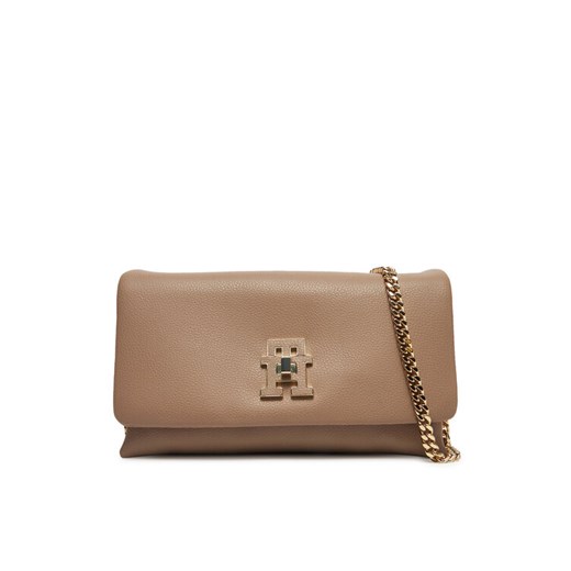 Torebka Tommy Hilfiger AW0AW17462 Beżowy ze sklepu eobuwie.pl w kategorii Kopertówki - zdjęcie 183775432