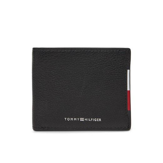 Portfel męski Tommy Hilfiger Central Mini Cc Wallet AM0AM13513 Czarny ze sklepu eobuwie.pl w kategorii Portfele męskie - zdjęcie 183775454