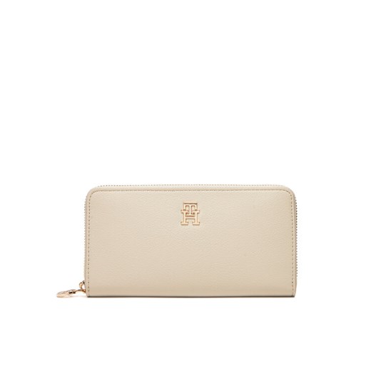 Duży Portfel Męski Tommy Hilfiger Th Distinct Lrg Za AW0AW17482 Écru ze sklepu eobuwie.pl w kategorii Portfele damskie - zdjęcie 183775514