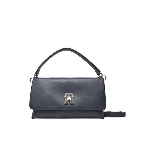 Torebka Tommy Hilfiger Th Modern Conv Crossover AW0AW17465 Granatowy ze sklepu eobuwie.pl w kategorii Listonoszki - zdjęcie 183775561