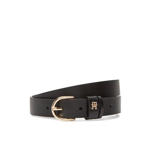 Pasek Damski Tommy Hilfiger Essential Effortless 2.5 Go AW0AW16836 Czarny ze sklepu eobuwie.pl w kategorii Paski damskie - zdjęcie 183775631