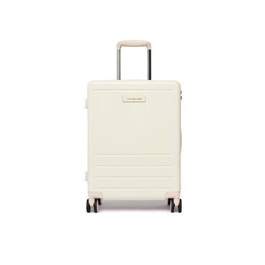 Walizka kabinowa Tommy Hilfiger Th Travel Cabin Case AW0AW17829 Écru ze sklepu eobuwie.pl w kategorii Walizki - zdjęcie 183775652