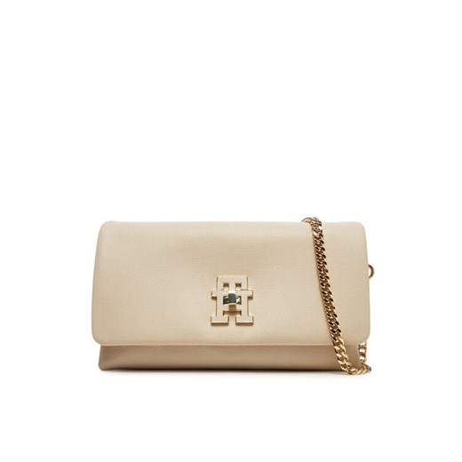 Torebka Tommy Hilfiger AW0AW17462 Beżowy ze sklepu eobuwie.pl w kategorii Kopertówki - zdjęcie 183775662