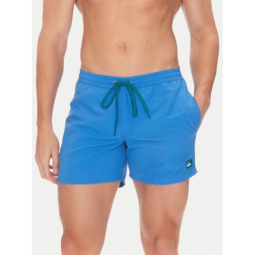Quiksilver Szorty kąpielowe Everyday Solid Volley EQYJV04120 Niebieski Regular Fit ze sklepu MODIVO w kategorii Kąpielówki - zdjęcie 183778322