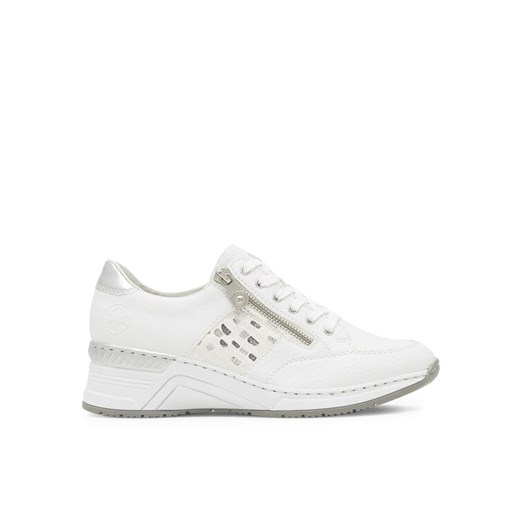 Rieker Sneakersy N4322-80 Biały ze sklepu MODIVO w kategorii Półbuty damskie - zdjęcie 183778562