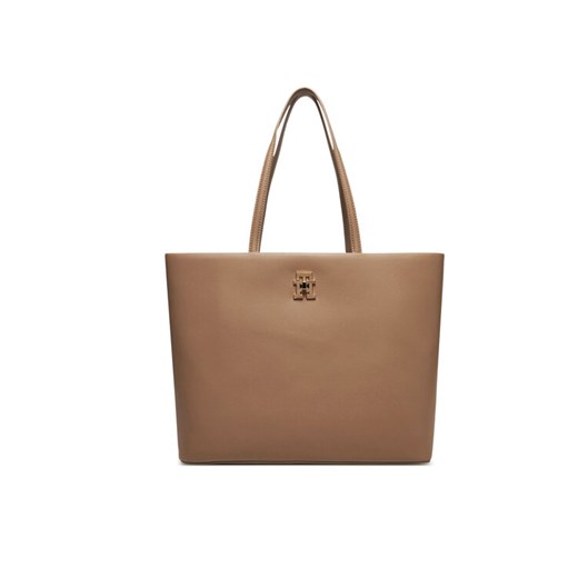 Tommy Hilfiger Torebka Th Modern Tote AW0AW17528 Beżowy ze sklepu MODIVO w kategorii Torby Shopper bag - zdjęcie 183778674