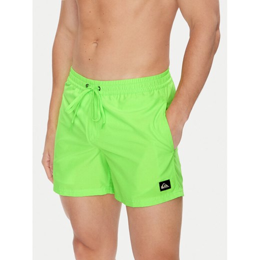 Quiksilver Szorty kąpielowe Everyday Solid Volley 15 EQYJV04120 Zielony Regular Fit ze sklepu MODIVO w kategorii Kąpielówki - zdjęcie 183778841