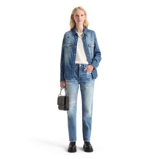 Scotch &amp; Soda Dżinsy - Boyfriend fit - w kolorze błękitnym ze sklepu Limango Polska w kategorii Jeansy damskie - zdjęcie 183781320