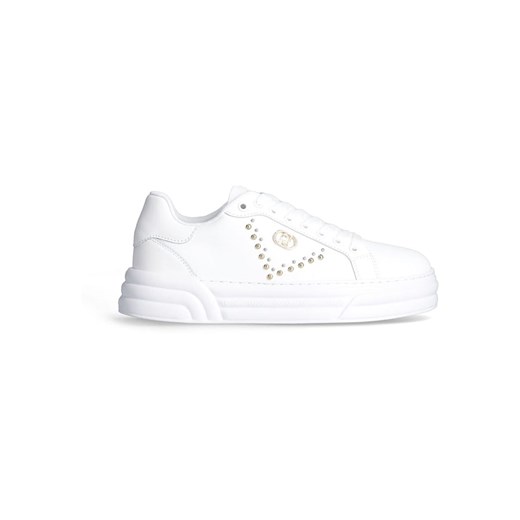 Liu Jo Skórzane sneakersy w kolorze białym ze sklepu Limango Polska w kategorii Buty sportowe damskie - zdjęcie 183781784