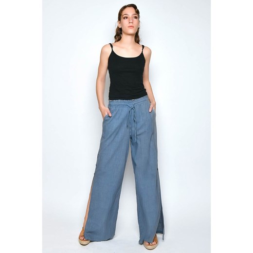 H.H.G. Spodnie w kolorze granatowym M Limango Polska okazyjna cena