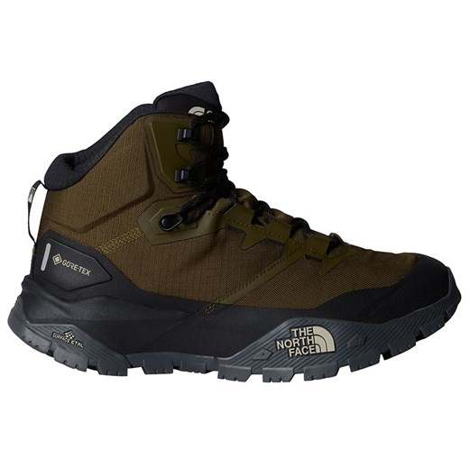 Buty męskie The North Face Offtrail Gore-Tex 0A8AET7R81 - zielone ze sklepu streetstyle24.pl w kategorii Buty trekkingowe męskie - zdjęcie 183781884