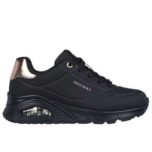Buty młodzieżowe Skechers Uno Gen 1 Shimmer Away 310545LBBK - czarne ze sklepu streetstyle24.pl w kategorii Buty sportowe damskie - zdjęcie 183781890