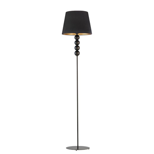 Czarna lampa stojąca do salonu SEUL VELUR w nowoczesnym stylu ze sklepu Lysne w kategorii Lampy podłogowe - zdjęcie 183783393