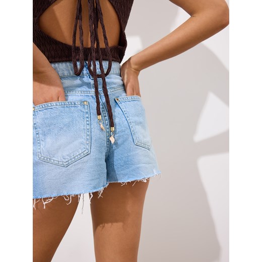 Spódnica niebieska Mohito mini z jeansu 