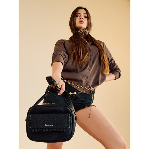 Sinsay - Mała torebka z imitacji skóry - czarny Sinsay One Size Sinsay