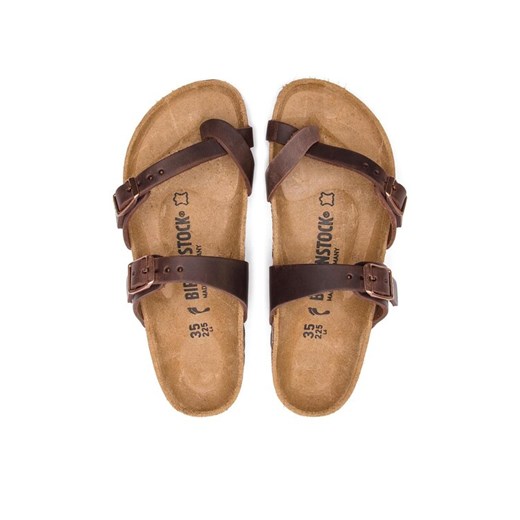 Japonki Birkenstock Mayari 0071023 Brązowy ze sklepu eobuwie.pl w kategorii Klapki damskie - zdjęcie 183786512