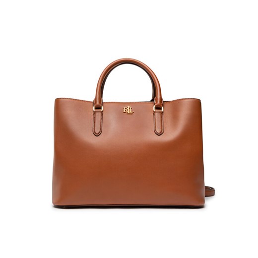 Torebka Lauren Ralph Lauren Marcy 36 431876724005 Brązowy ze sklepu eobuwie.pl w kategorii Torby Shopper bag - zdjęcie 183786580