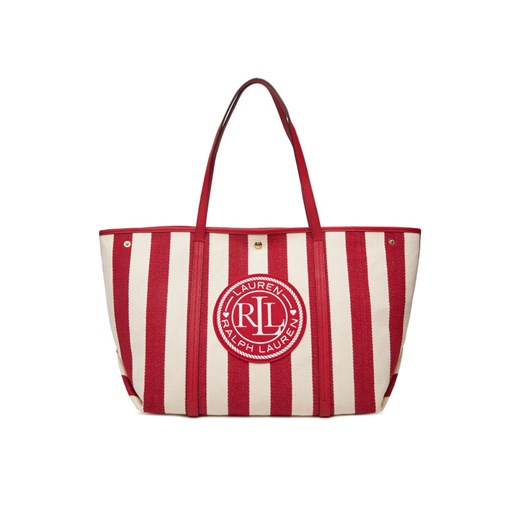 Torebka LAUREN RALPH LAUREN Emerie 431956937003 Czerwony ze sklepu eobuwie.pl w kategorii Torby Shopper bag - zdjęcie 183786631