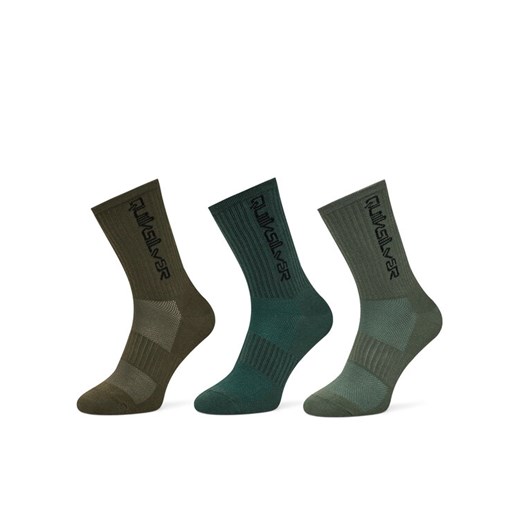 Skarpety Quiksilver AS_QUIKSILVER_100W_SS25 (3-PACK) Khaki ze sklepu eobuwie.pl w kategorii Skarpetki męskie - zdjęcie 183786712