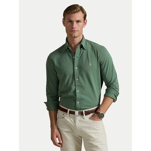Polo Ralph Lauren Koszula 710654408144 Zielony Regular Fit ze sklepu MODIVO w kategorii Koszule męskie - zdjęcie 183788231