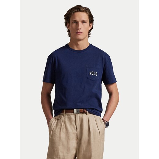 Polo Ralph Lauren T-Shirt 710974585001 Granatowy Custom Slim Fit ze sklepu MODIVO w kategorii T-shirty męskie - zdjęcie 183788253