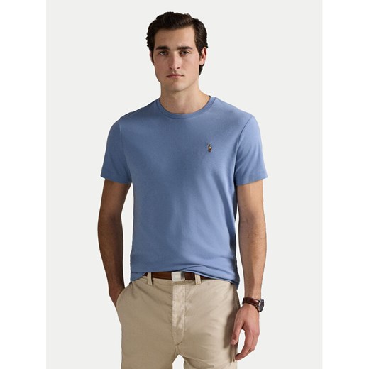 Polo Ralph Lauren T-Shirt 710740727095 Niebieski Custom Slim Fit ze sklepu MODIVO w kategorii T-shirty męskie - zdjęcie 183788290