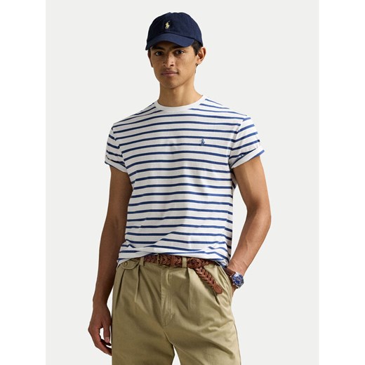 Polo Ralph Lauren T-Shirt 710938134008 Granatowy Custom Slim Fit ze sklepu MODIVO w kategorii T-shirty męskie - zdjęcie 183788303