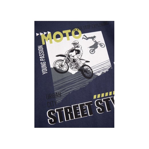 T-shirt chłopięce granatowy 