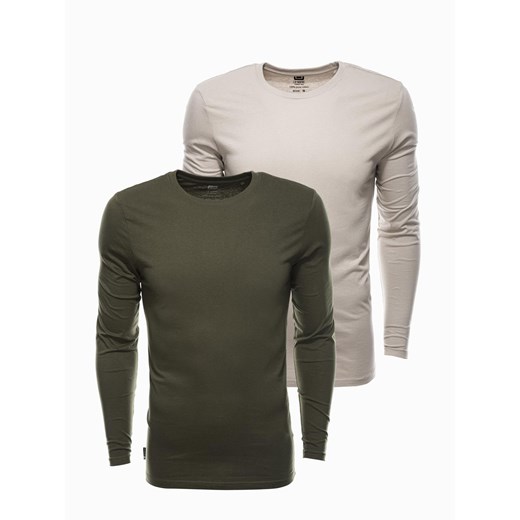 Zestaw longsleeve męski z długim rękawem 2-pak - mix V9 Z43 ze sklepu ombre w kategorii T-shirty męskie - zdjęcie 183801170