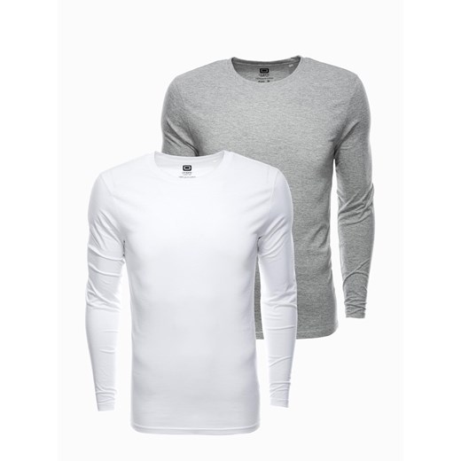 Zestaw longsleeve męski z długim rękawem 2-pak - mix V1 Z43 ze sklepu ombre w kategorii T-shirty męskie - zdjęcie 183801190
