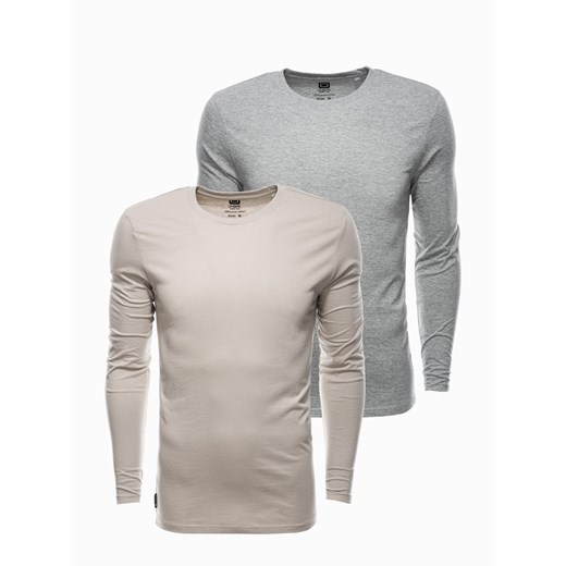 Zestaw longsleeve męski z długim rękawem 2-pak - mix V3 Z43 ze sklepu ombre w kategorii T-shirty męskie - zdjęcie 183801230