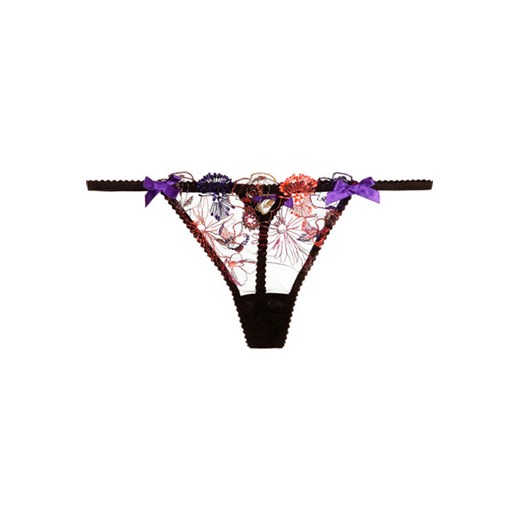 Zuri embroidered tulle thong net-a-porter  