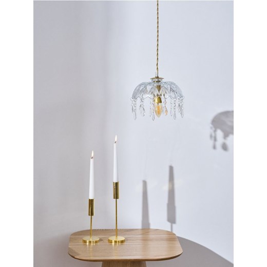 Sinsay - Szklana lampa wisząca z kryształkami - biały ze sklepu Sinsay w kategorii Lampy wiszące - zdjęcie 183802873