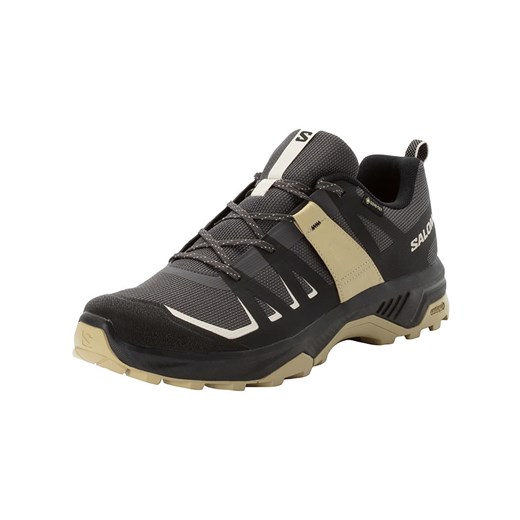 Buty trekkingowe damskie czarne Salomon sportowe sznurowane tkaninowe